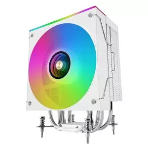 &divide; Ventilador con disipador de cpu mars gaming mcpulcd tdp 300w 120mm pantalla lcd argb blanco