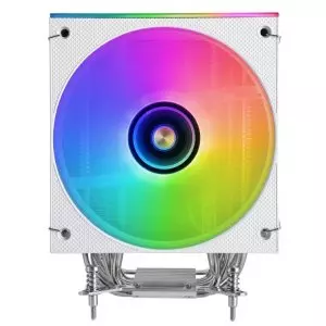 &divide; Ventilador con disipador de cpu mars gaming mcpulcd tdp 300w 120mm pantalla lcd argb blanco