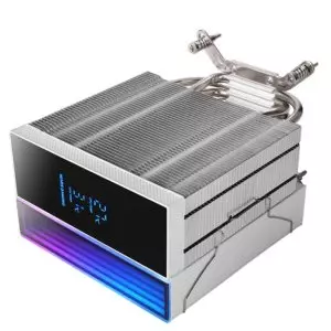 &divide; Ventilador con disipador de cpu mars gaming mcpulcd tdp 300w 120mm pantalla lcd argb blanco