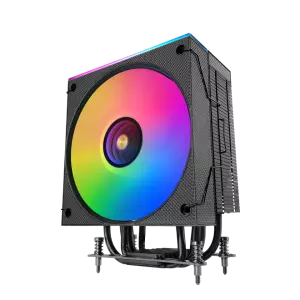 &divide; Ventilador para cpu mars gaming mcpulcd 120mm tdp 300w 6xheatpipes alt. 156mm argb lcd negro