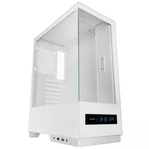 &divide; Caja atx mars gaming mcpulsarw doble cristal templado lcd frontal gpu 332mm blanco