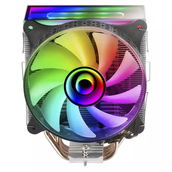 &divide; Ventilador con disipador de cpu mars gaming mcpu-vr black dise?o doble espejo infinito 4 headpipes t