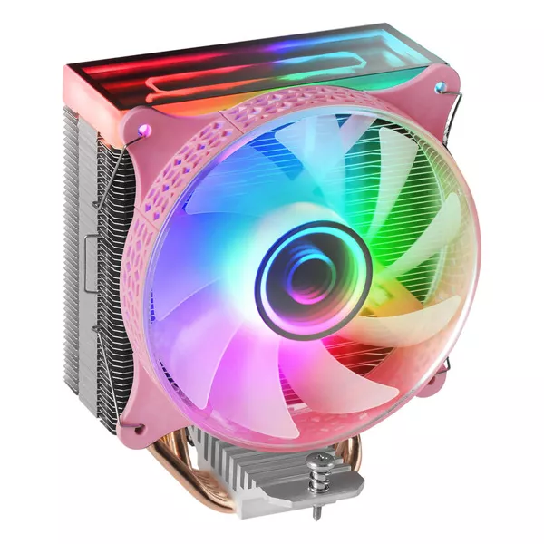 &divide; Ventilador con disipador de cpu mars gaming mcpu-vr pink dise?o doble espejo infinito 4 headpipes td