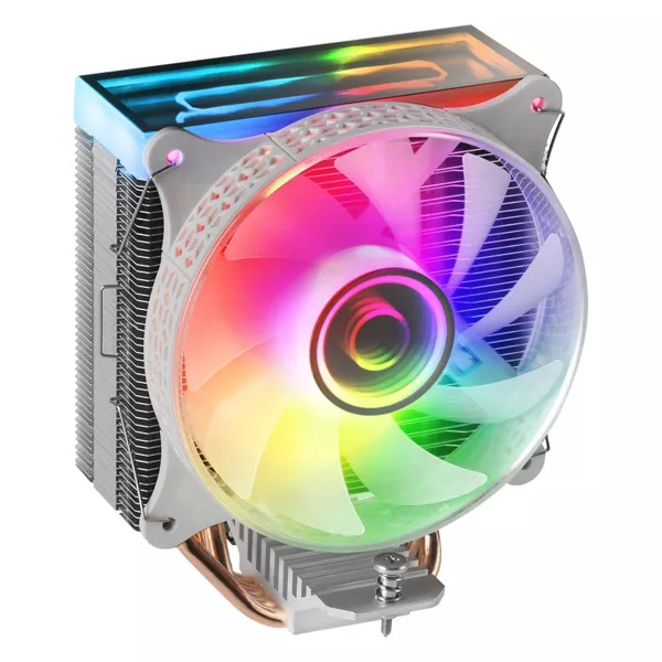 &divide; Ventilador con disipador de cpu mars gaming mcpu-vr white dise?o doble espejo infinito 4 headpipes t