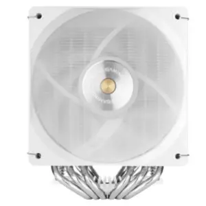 &divide; Ventilador con disipador de cpu mars gaming mcpux26prow tdp 350w doble torre pwm fdb blanco