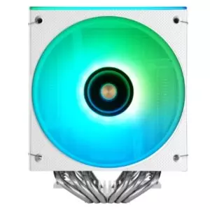 &divide; Ventilador con disipador de cpu mars gaming mcpux26w tdp 350w doble torre pwm argb blanco
