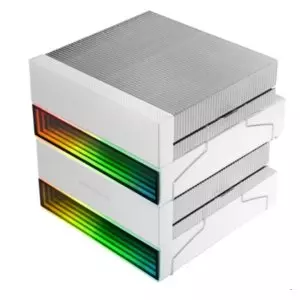 &divide; Ventilador con disipador de cpu mars gaming mcpux26w tdp 350w doble torre pwm argb blanco