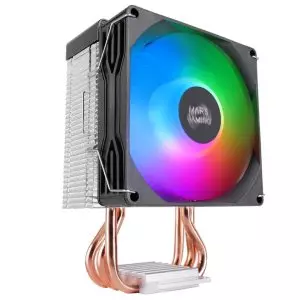 &divide; Ventilador con disipador de cpu mars gaming mcpux2 tdp 150w pwm low profile frgb negro