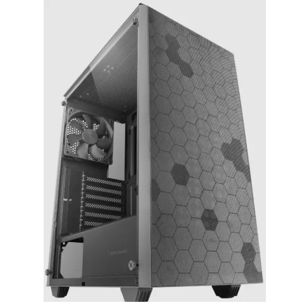 &divide; Caja atx mars gaming mcq3 negra lateral cristal templado doble rejilla magnetica do