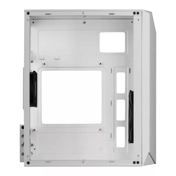&divide; Caja microatx gaming mars gaming mc-s1 white frontal argb ventilador traser frgb ventana lateral sin