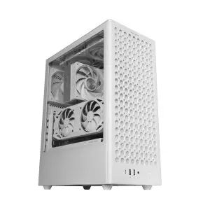 &divide; Caja atx mars gaming mc-t800 frontal airdot mesh 4x ventiladores fdb cablehatch usb-c blanco