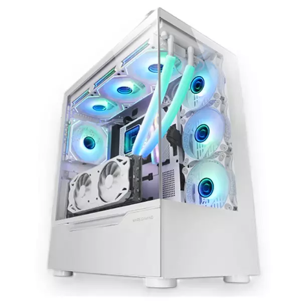 &divide; Caja e-atx mars gaming mc-ult xxl white frontal y lateral de cristal templado sin fuent