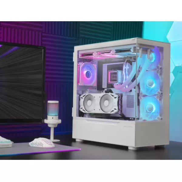 &divide; Caja e-atx mars gaming mc-ult xxl white frontal y lateral de cristal templado sin fuent