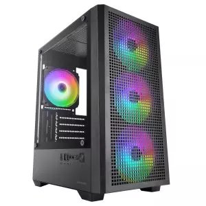 &divide; Caja microatx mars gaming mc-vector gpu max 282mm cristal templado mesh argb usb-c negra