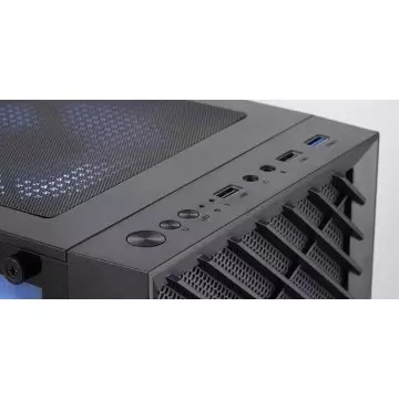 &divide; Caja microatx gaming mars gaming mcvortex cristal templado frontal mesh gpu 273mm 1x3.5 2x2.5 negro