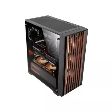 &divide; Caja atx mars gaming mcwoodc madera y cristal templado 2x3.5 3x2.5 gpu 365mm