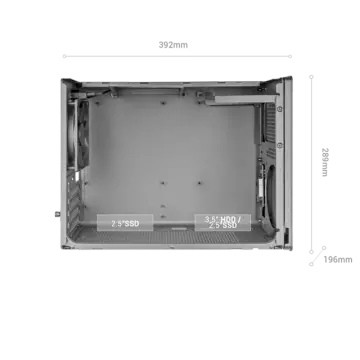 &divide; Caja microatx mars gaming mcxpro mesh 360 gpu 280-360mm 1x3.5 2x2.5 negro compatible atx/sfx