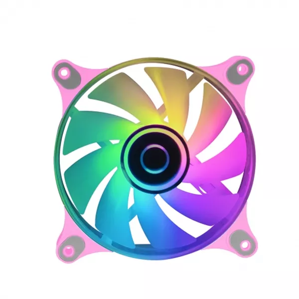 &divide; Ventilador interno mars gaming mf-3dp 120mm 12dba argb pwm espejo infinito rosa