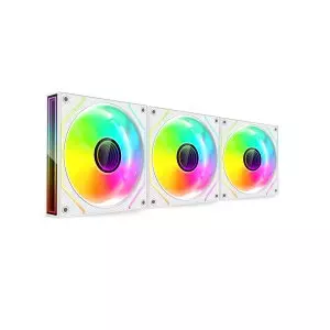 &divide; Kit 3xventilador interno argb mars gaming mf3dprokit blanco 120mm argb argb hub rf remote