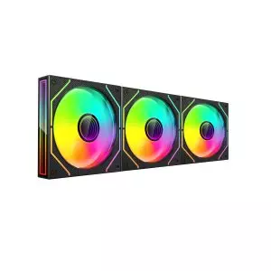 &divide; Kit 3xventilador interno argb mars gaming mf3dprokit negro 120mm argb argb hub rf remote