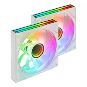 &divide; Ventilador interno mars gaming mf3dprox2rw (pack 2) 120mm 12dba argb pwm reverse blanco