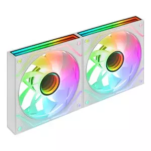 &divide; Ventilador interno mars gaming mf3dprox2rw (pack 2) 120mm 12dba argb pwm reverse blanco
