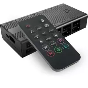 &divide; Hub ventilador interno mars gaming mfhub mando a distancia soporta 10 ventiladores pwm