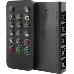 &divide; Hub ventilador interno mars gaming mfhub mando a distancia soporta 10 ventiladores pwm