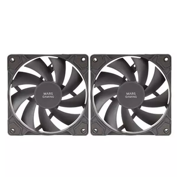 &divide; Kit 2xventilador interno mars gaming mf-prox2 black ultra silenciosos fdb bearing antivibraci?n