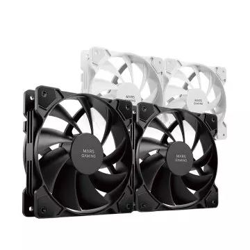&divide; Kit 2xventilador interno mars gaming mf-prox2 black ultra silenciosos fdb bearing antivibraci?n
