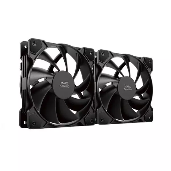 &divide; Kit 2xventilador interno mars gaming mf-pwmx2 black rodamientos de fluido dinamico sistema pwm