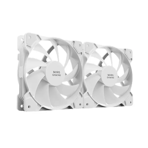 &divide; Kit 2xventilador interno mars gaming mf-pwmx2 white rodamientos de fluido dinamico sistema pwm