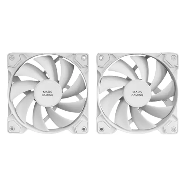 &divide; Kit 2xventilador interno mars gaming mf-pwmx2 white rodamientos de fluido dinamico sistema pwm