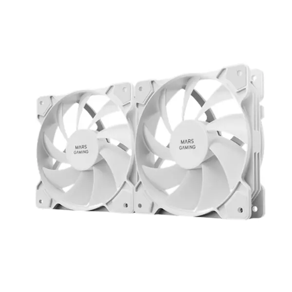 &divide; Kit 2xventilador interno mars gaming mf-pwmx2 white rodamientos de fluido dinamico sistema pwm