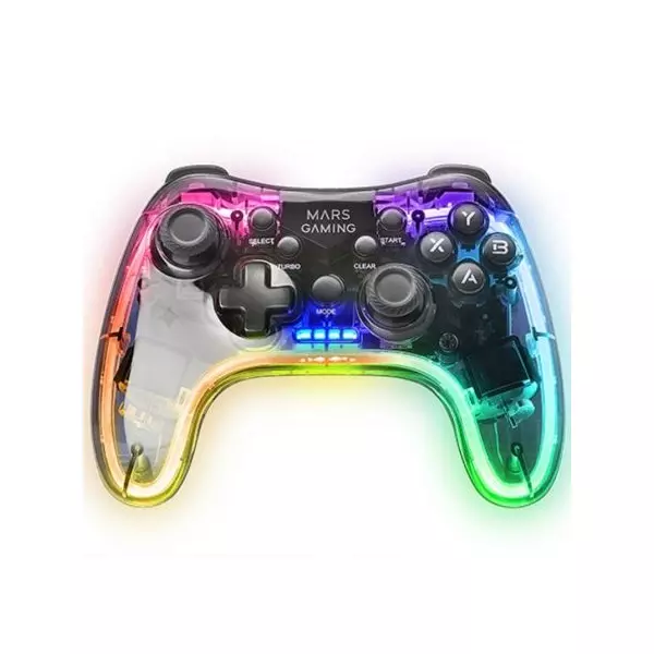 &divide; Gamepad inalambrico mars gaming mgp-24 adaptador usb 2.4gpro conexion usb-c multiplataforma 20 boton