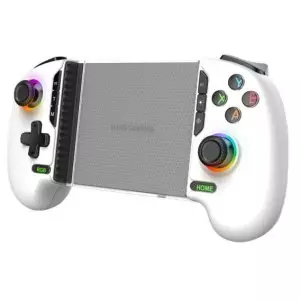 &divide; Gamepad bluetooth mars gaming mgpxpro bt+usb multiplataforma hall effect blanco