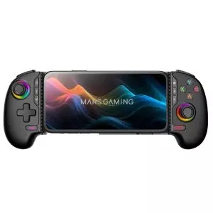 &divide; Gamepad bluetooth mars gaming mgpxpro bt+usb multiplataforma hall effect negro
