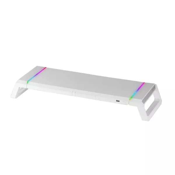 &divide; Stand de sobremesa para 1 pantallas mas gaming mgs-one wihte ajustable a 3 tama?os puerto usb 2.0 e