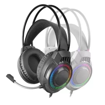 &divide; Headset mars gaming mh124 frgb jack 3.5mm alimentacion usb control volumen color negro