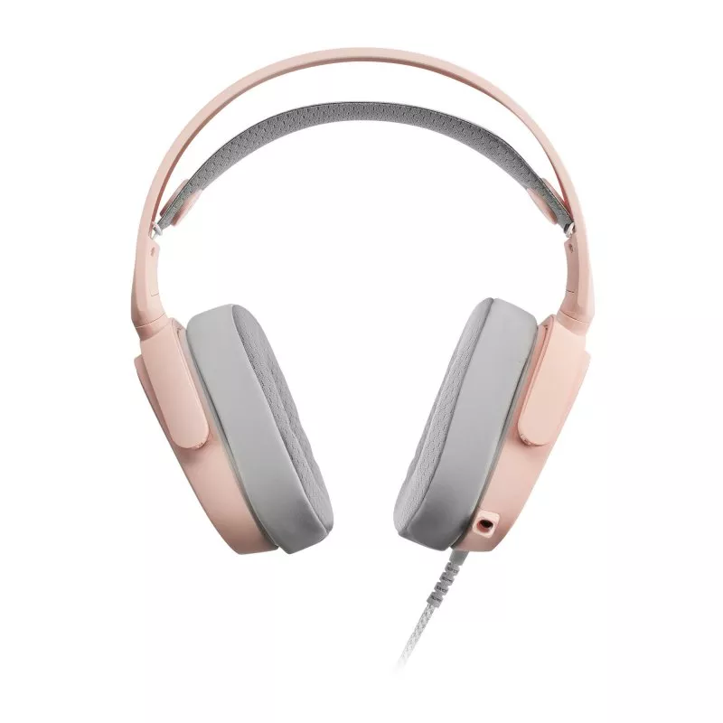 &divide; Headset mars gaming mhax pink jack 3.5mm altavoces hi-fi de 53mm microfono extraible iluminacion rgb