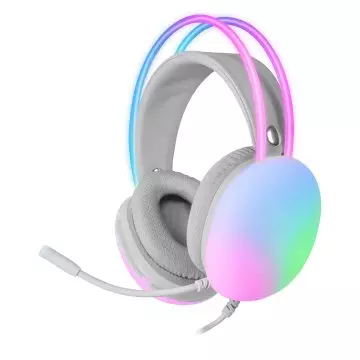 &divide; Headset mars gaming mh-glow pink jack 3.5mm y alimentacion por usb iluminacion 360? chroma en diadem