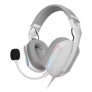 &divide; Headset mars gaming mhpro argb jack 3.5mm alimentacion usb control volumen color blanco