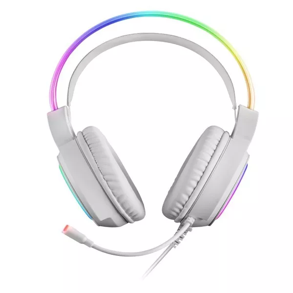 &divide; Headset mars gaming mhrgb white jack 3.5mm iluminacion 360? chroma sonido ultra-bass 3d micro abatib
