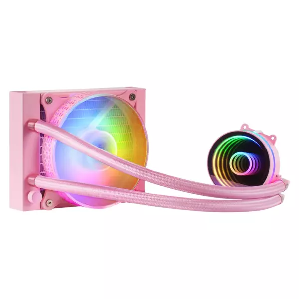 &divide; Sistema de refrigerancion liquida mars gaming ml-one120 pink 12x12 iluminacion frgb tpd 200w para pr