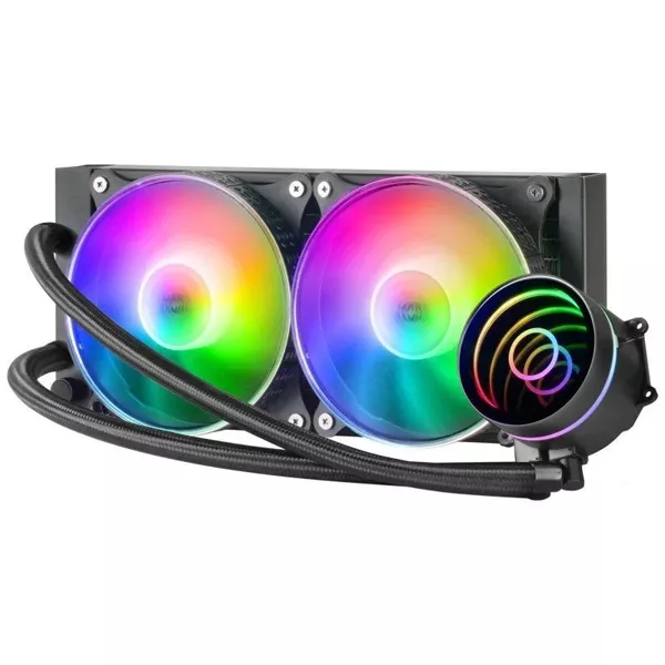 &divide; Sistema de refrigeracion liquida mars gaming ml-one240 black 2x (12x12) iluminacion frgb tpd 400w pa