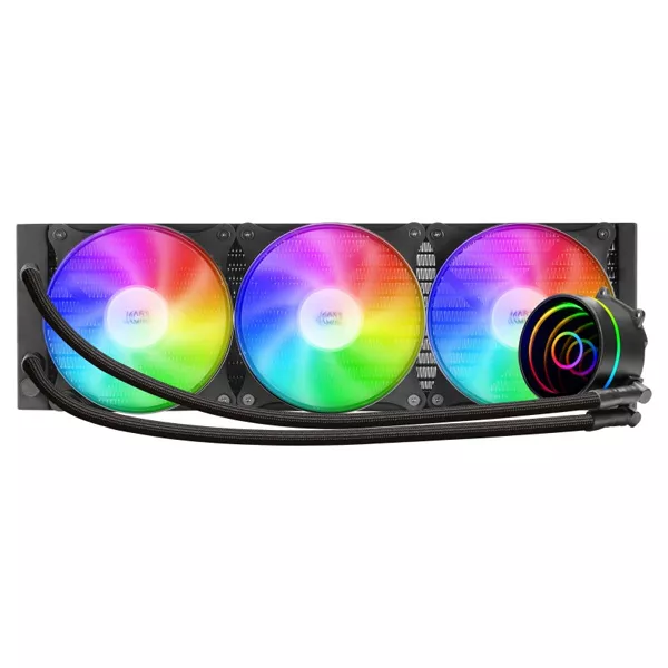 &divide; Sistema de refrigerancion liquida mars gaming ml-one360 black 3x(12x12) iluminacion frgb tpd 550w pa