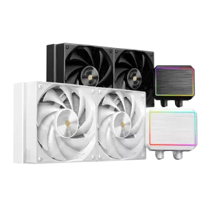 &divide; Sistema de refrigeracion liquida mars gaming mlproii240w 2x120mm 450w tdp pantalla lcd blanco