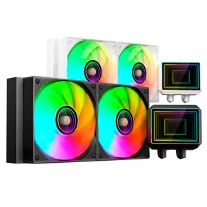 &divide; Sistema de refrigeracion liquida mars gaming ml-two240 2x120mm argb 450w tdp color negro