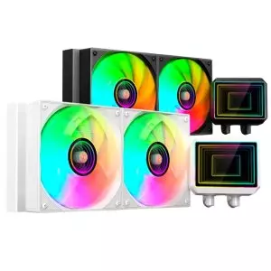 &divide; Sistema de refrigeracion liquida mars gaming ml-two240w 2x120mm argb 450w tdp color blanco