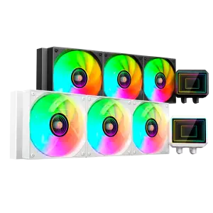 &divide; Sistema de refrigeracion liquida mars gaming ml-two360w 3x120mm argb 600w tdp color blanco